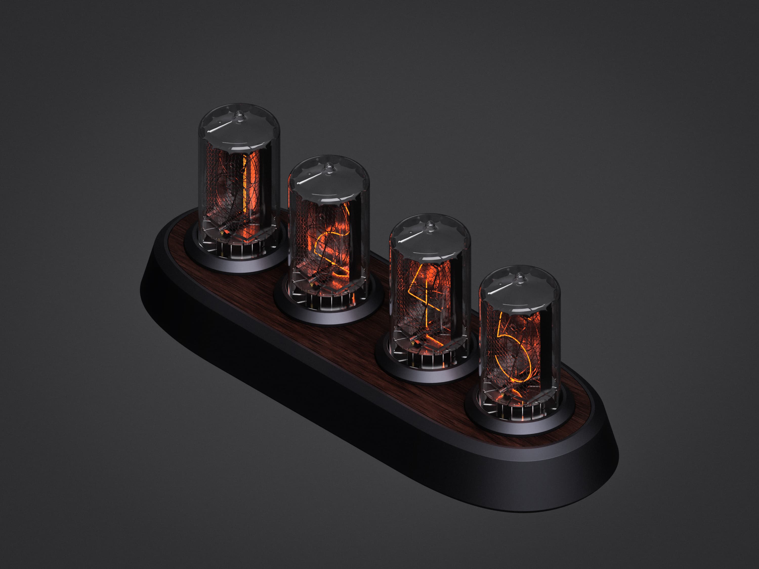 Nix Nixie clock render
