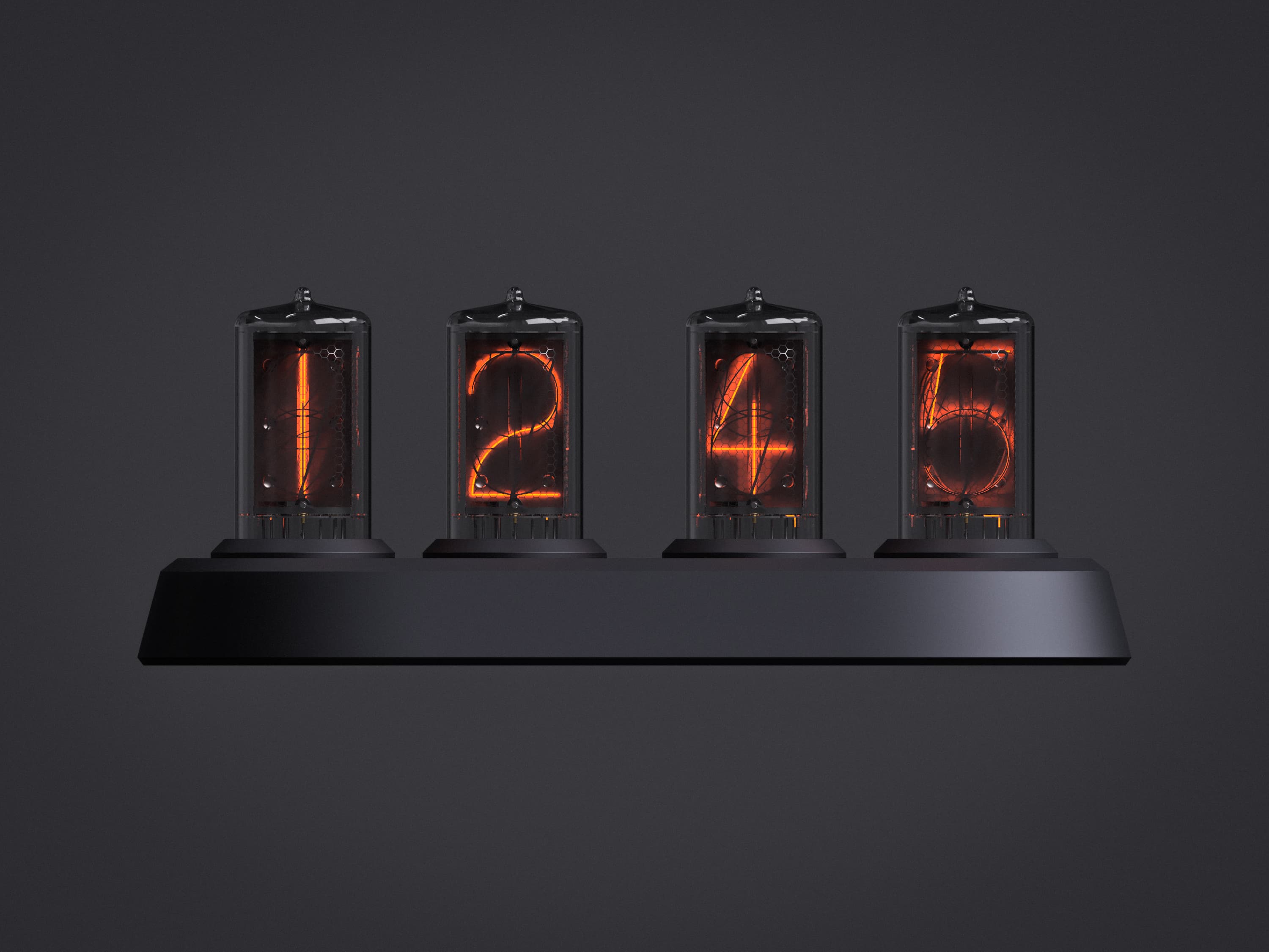 Nix Nixie clock render