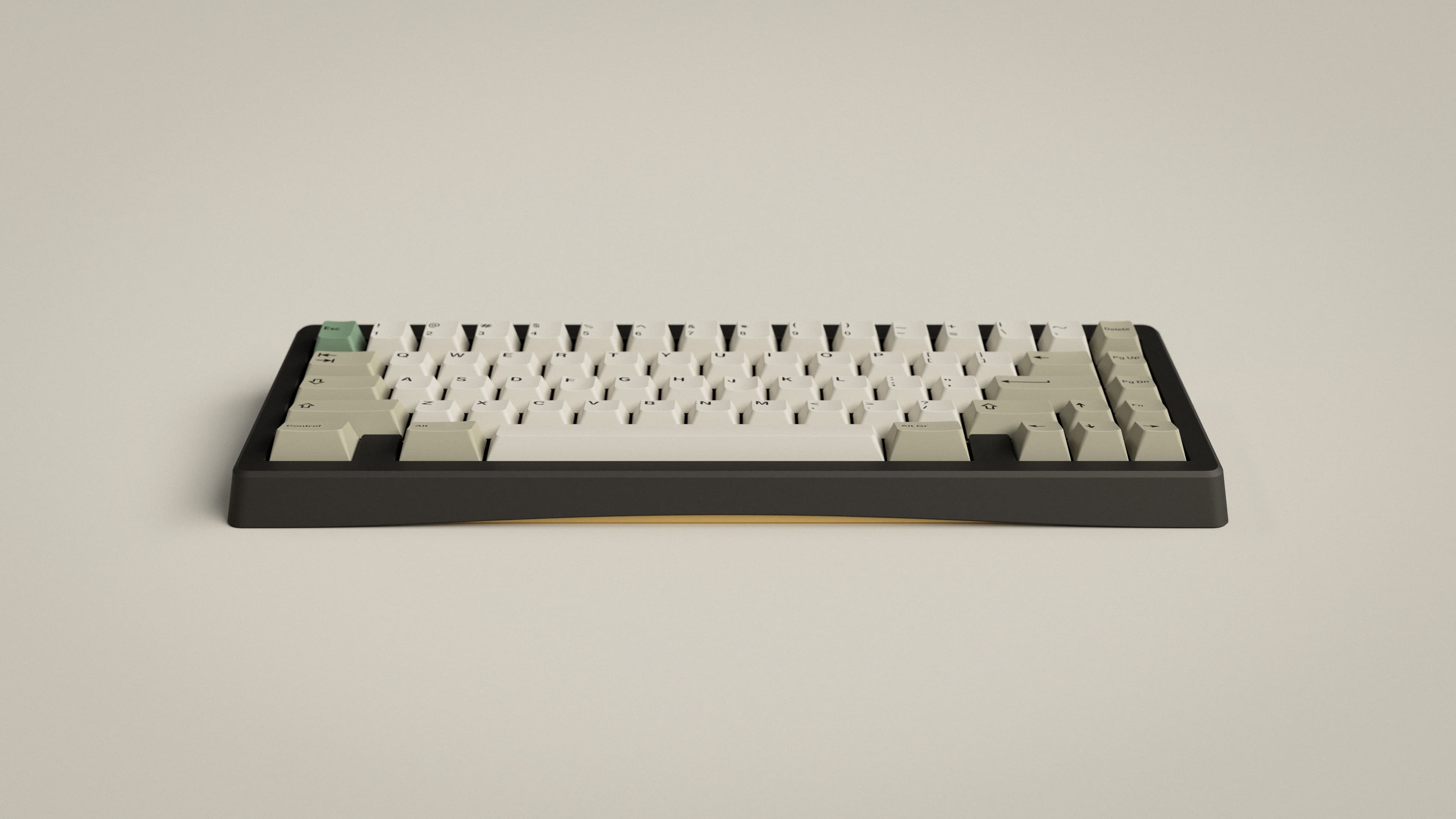 GMK 9009 R3 on the Bauer keyboard front view