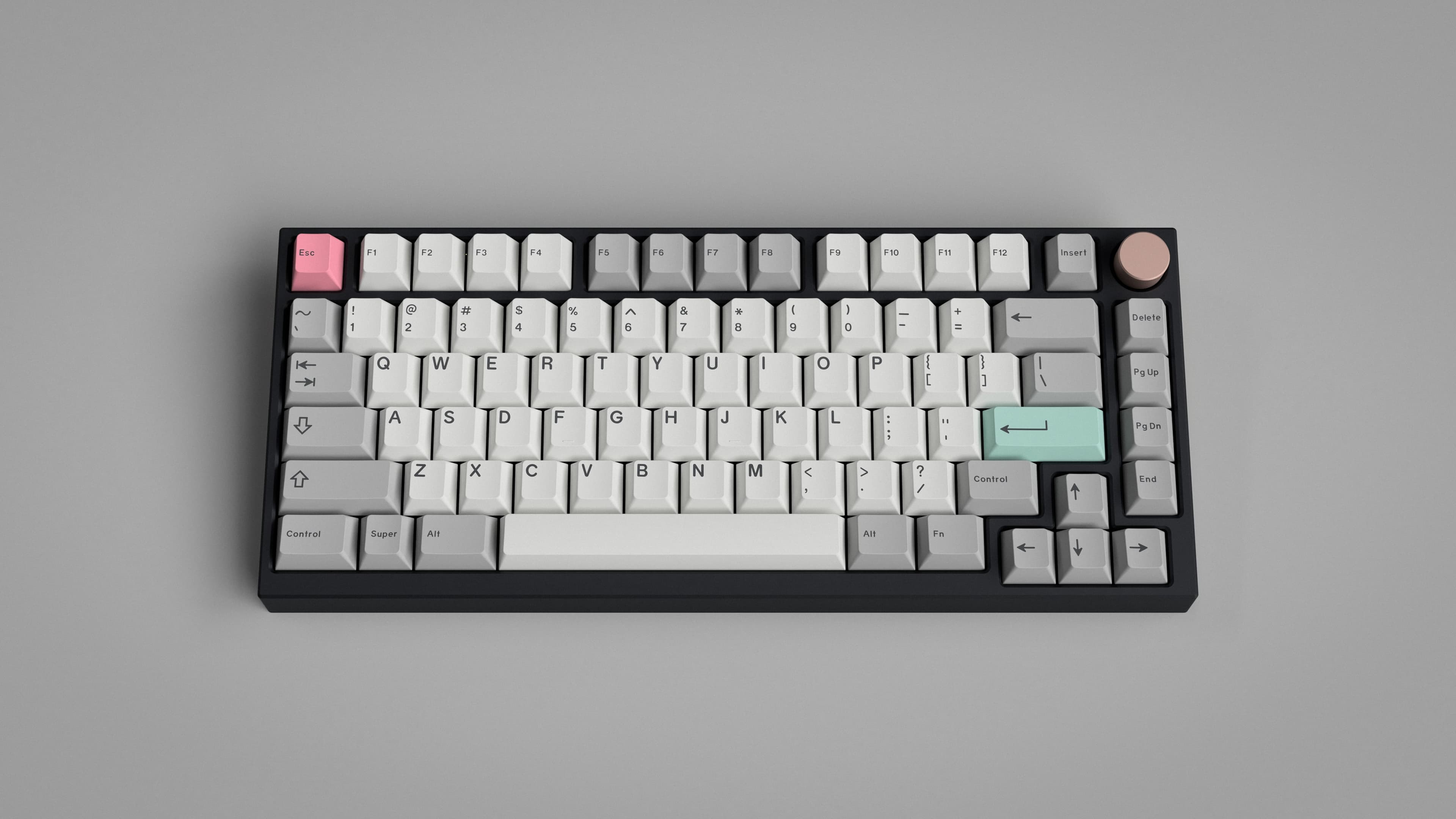 GMK Modern Dolch Light on the EvolvB keyboard