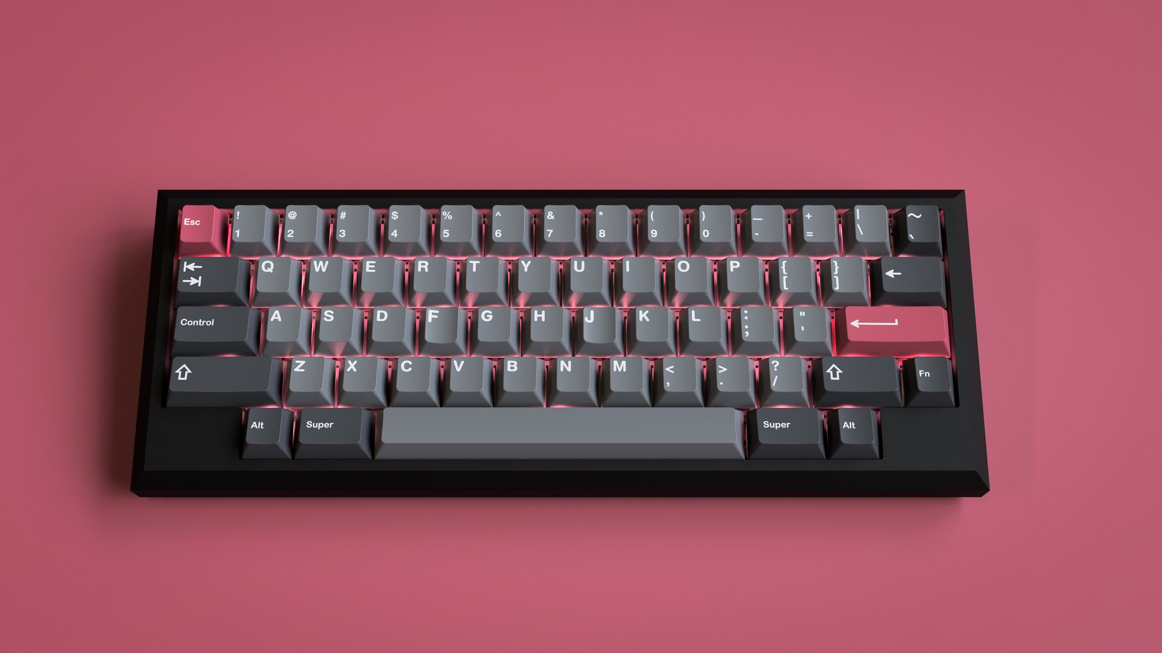 GMK Modern Dolch on the FjellPro keyboard with LED