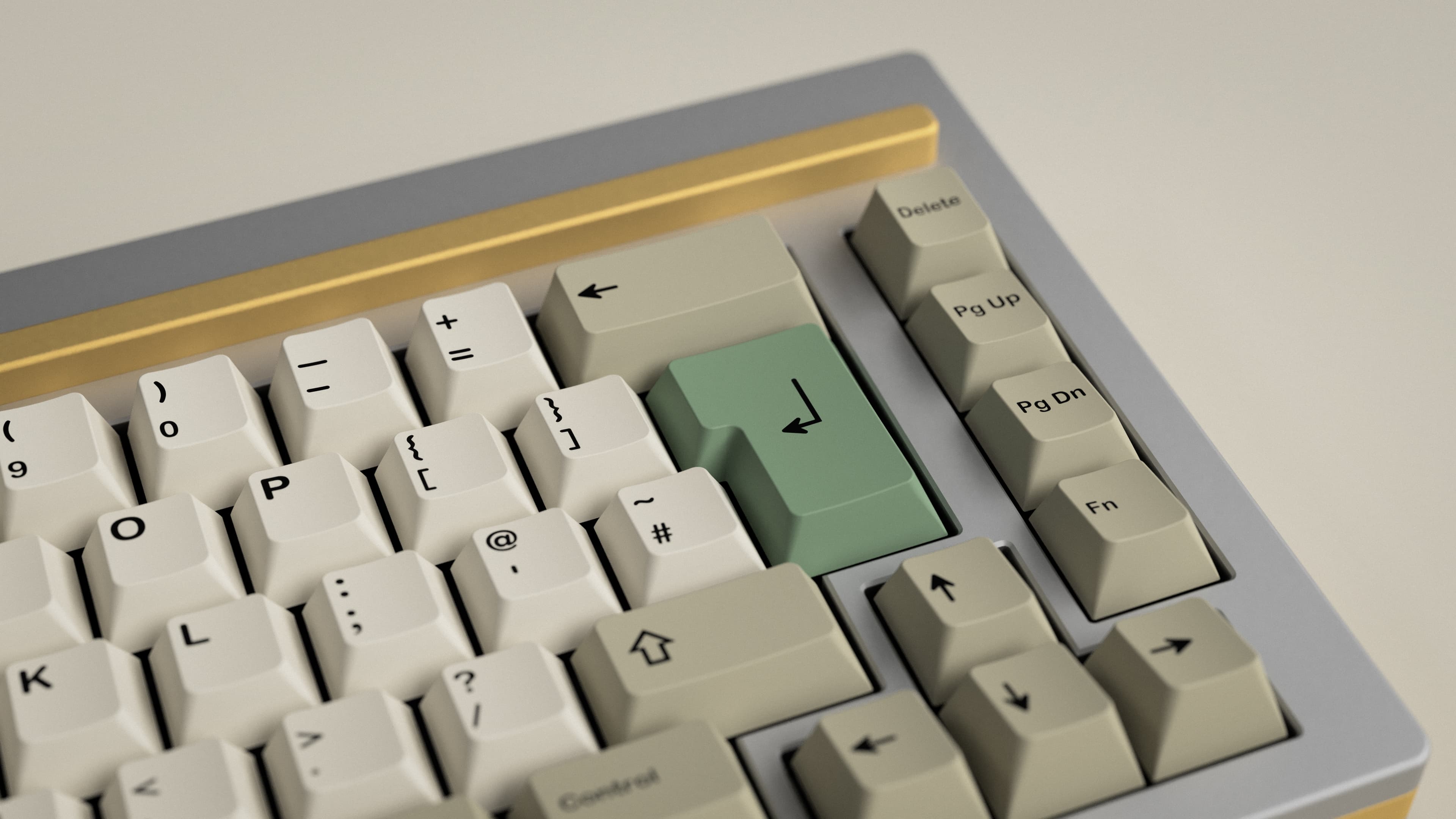 GMK 9009 R3 on the J01 keyboard side view