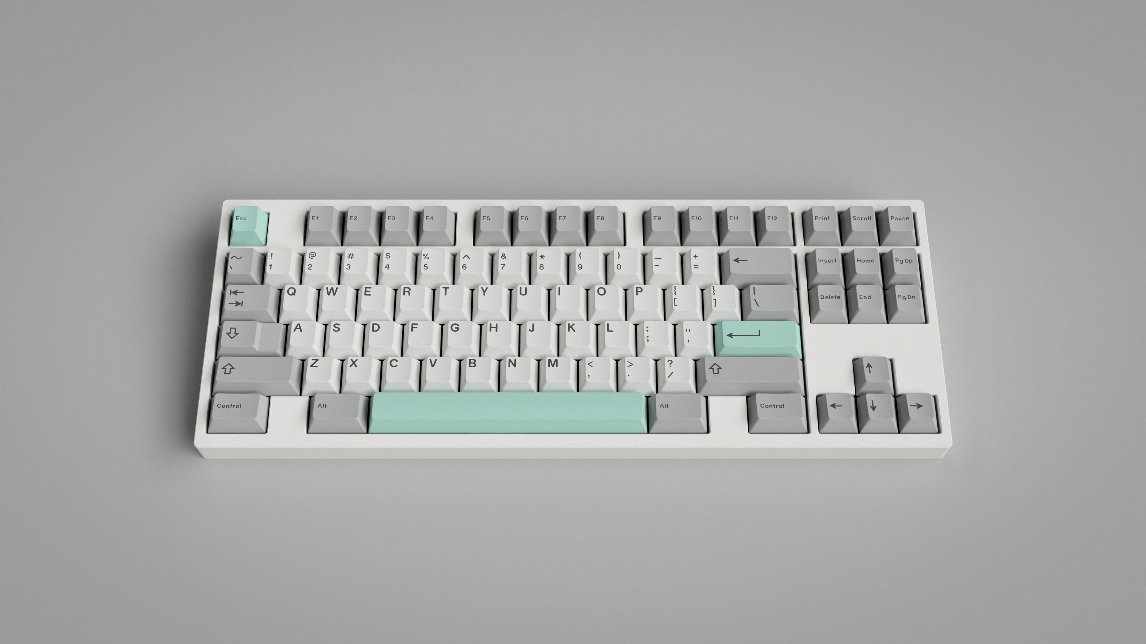 GMK Modern Dolch Light on the KBD8X2 keyboard
