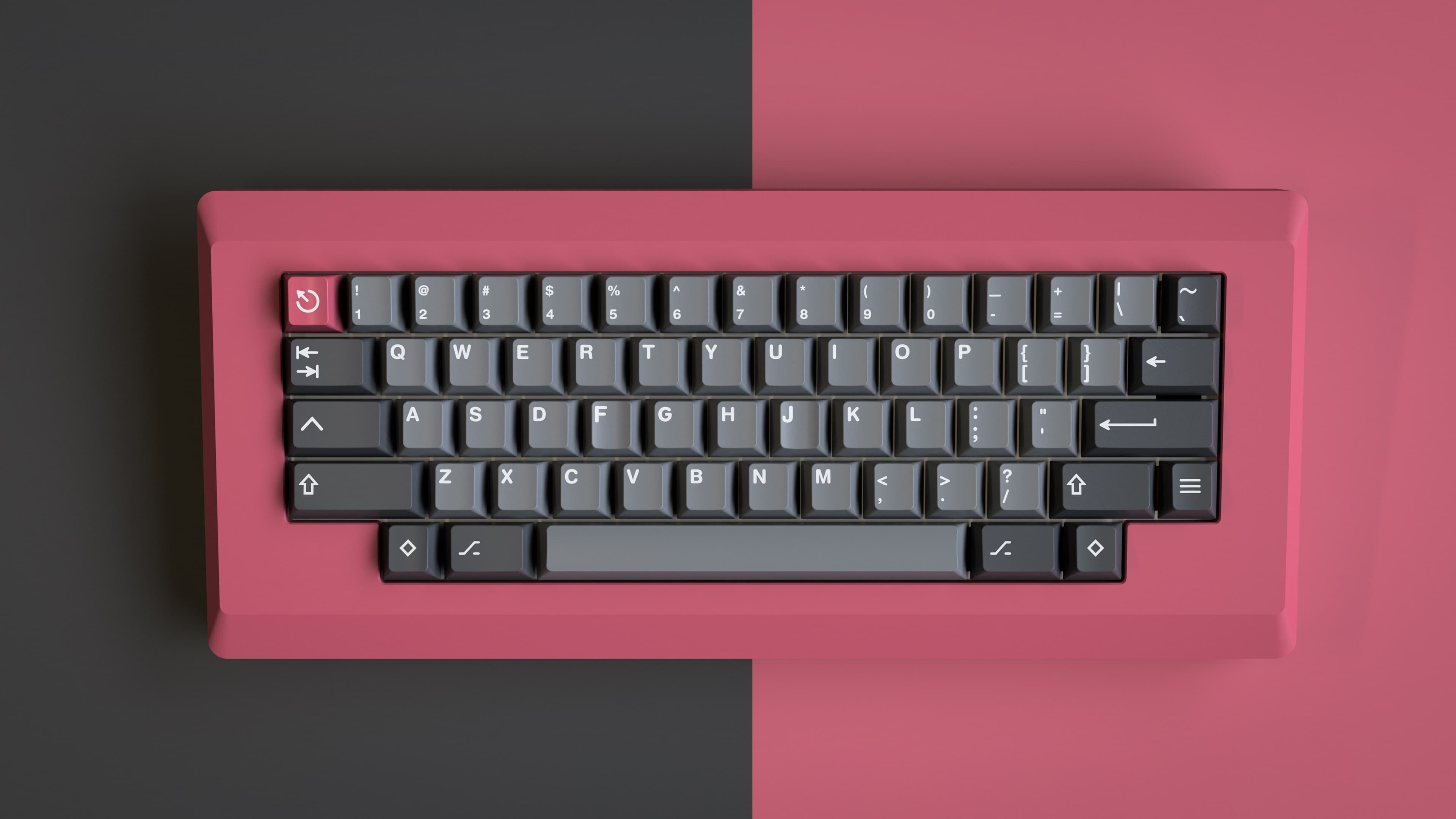 GMK Modern Dolch on the M0110 keyboard icon top view
