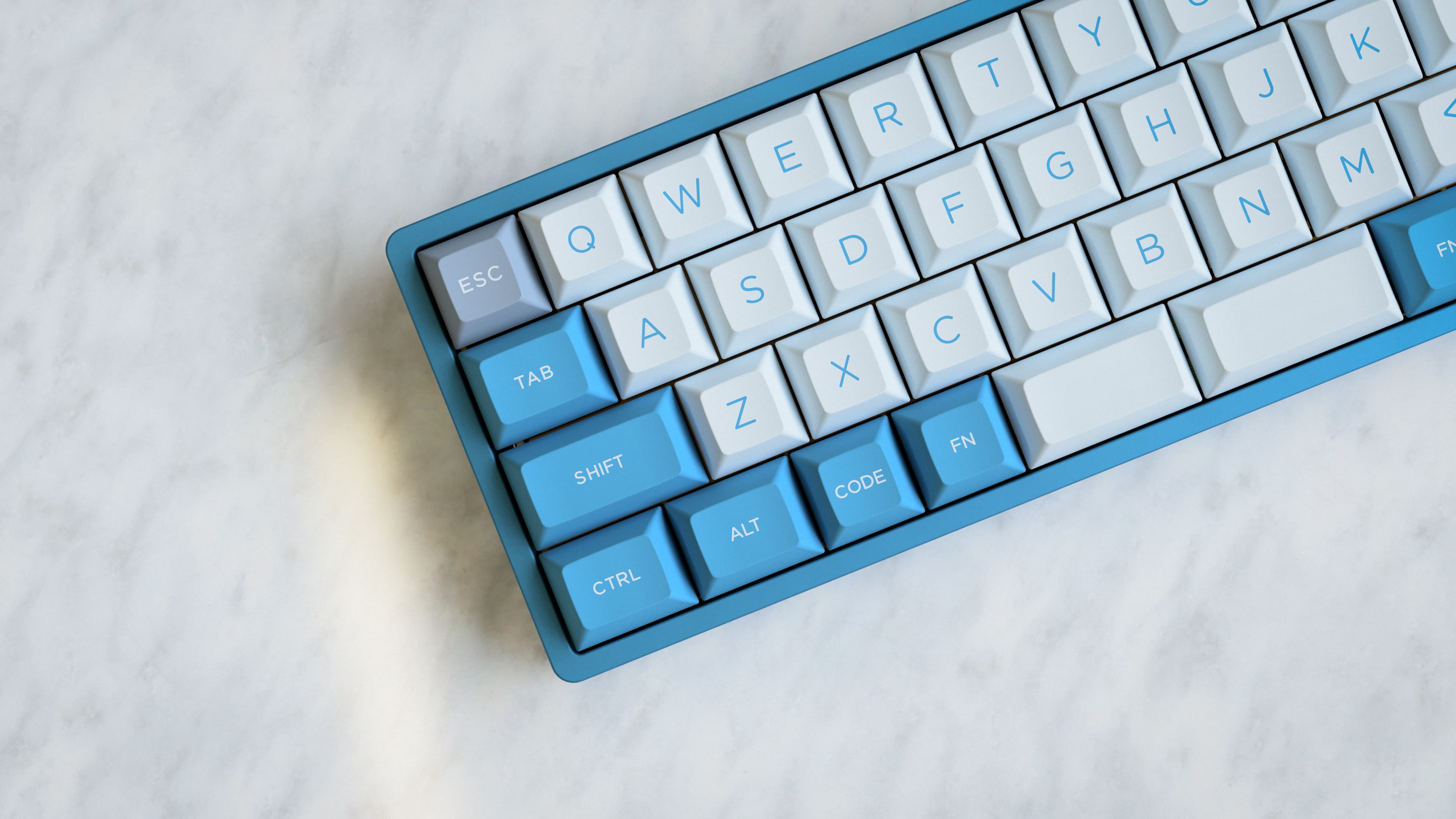 DSA Frost on the Minitomic keyboard