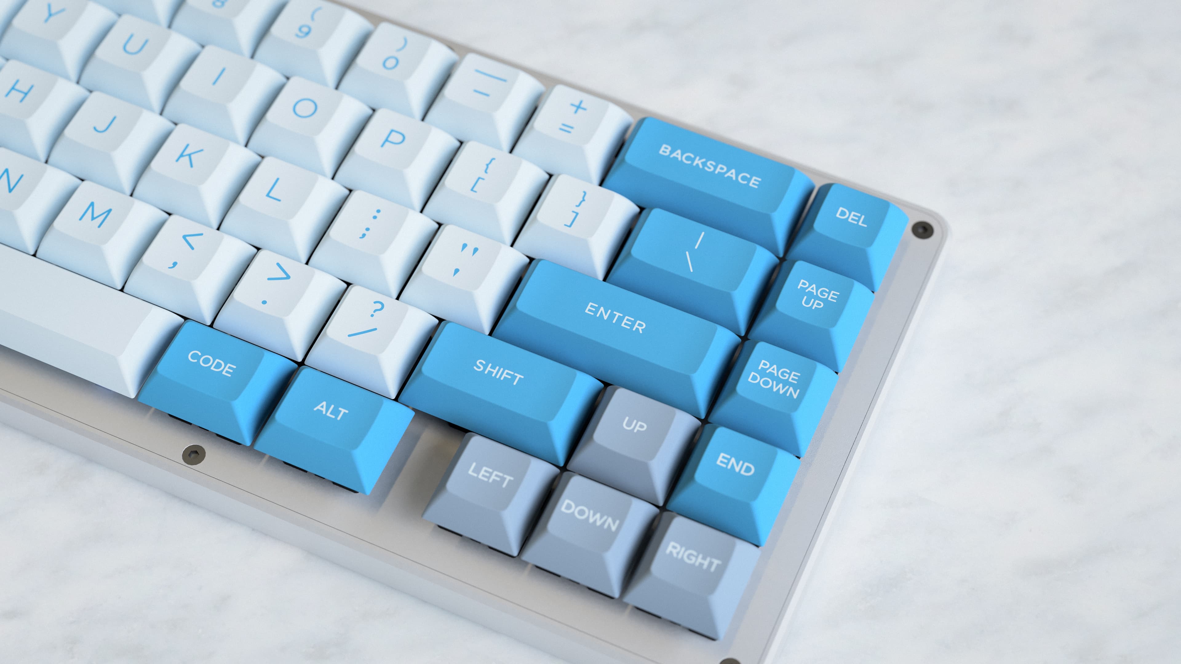 DSA Frost on the Whitefox keyboard