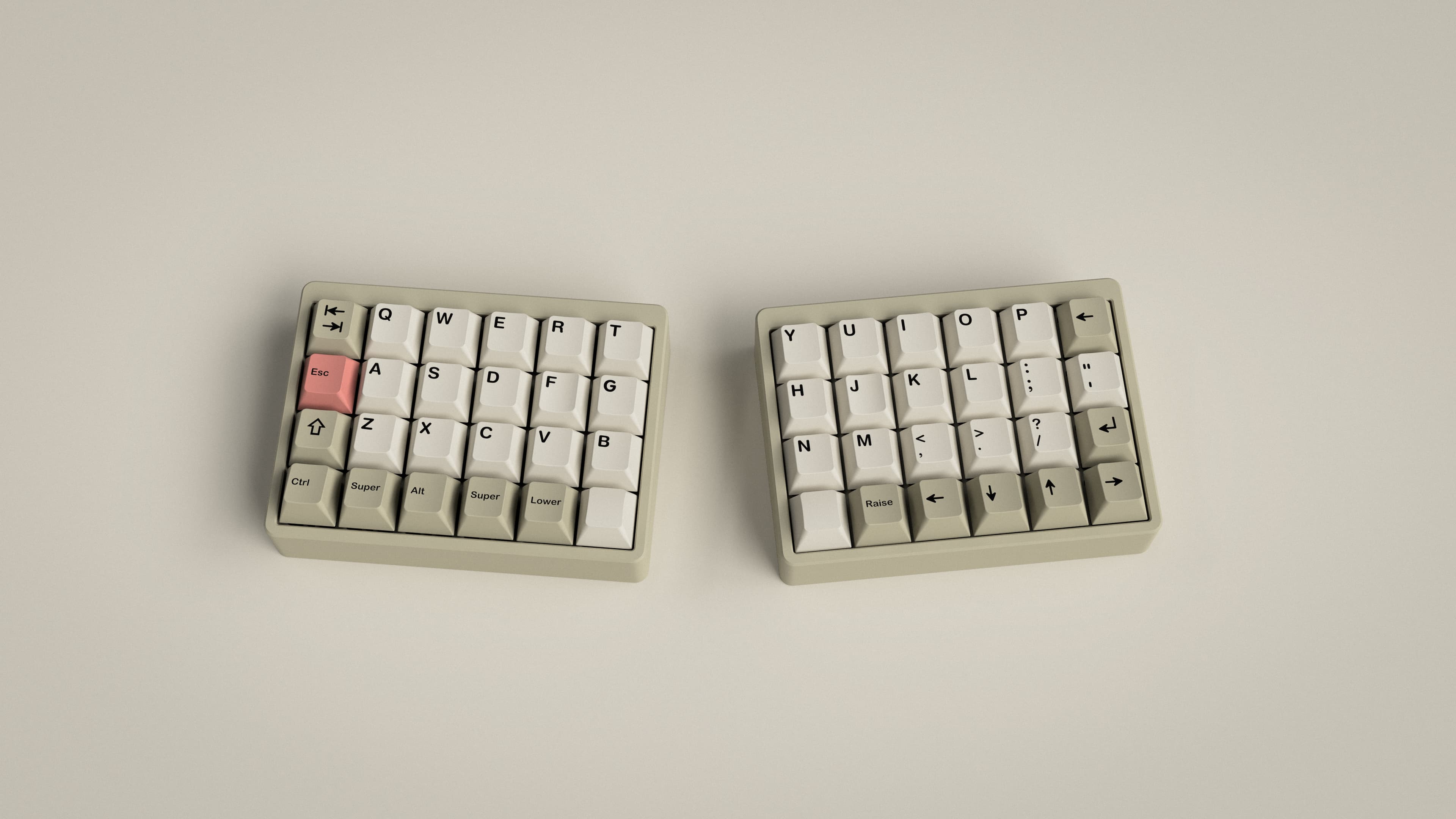 Render of Equinox keyboard with 9009 keycaps